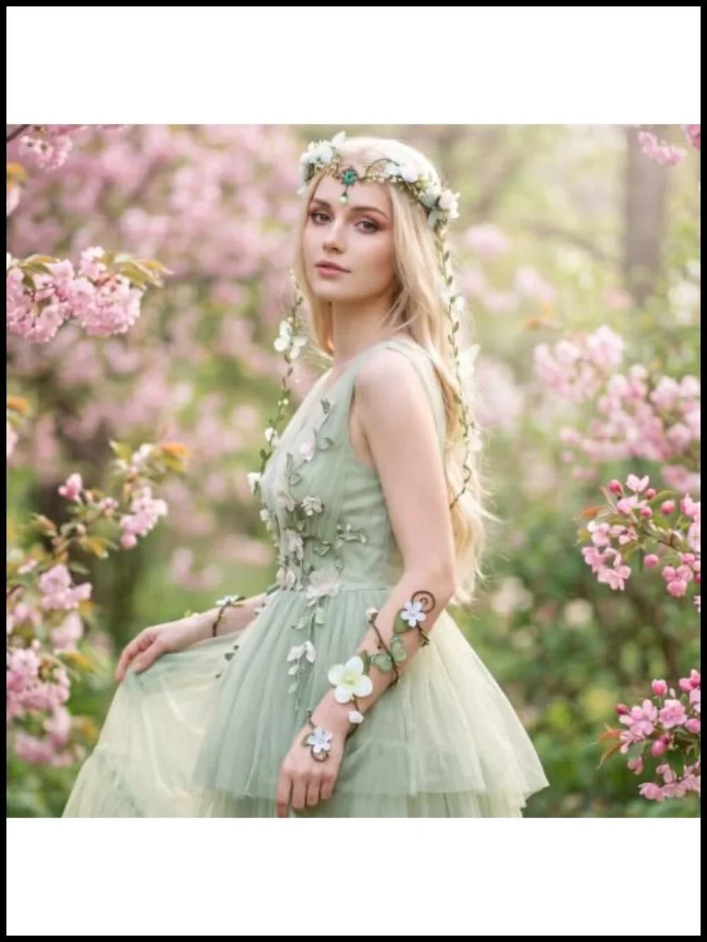 Fairy Crown with Arm Wraps 3pc Set Renaissance Costume Accessory Adult Women's